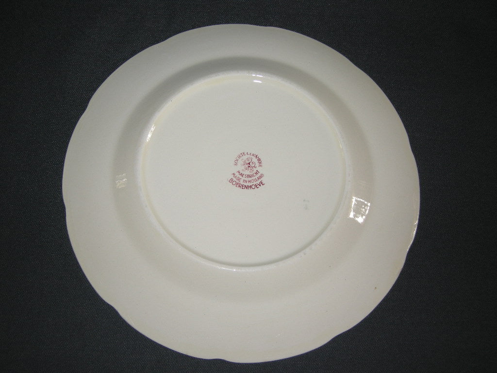 Societe Ceramique Boerenhoeve rood dinerbord