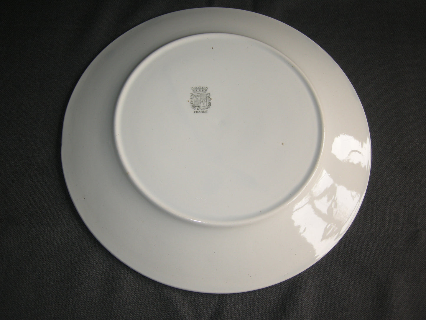 Faiencerie D'onnaing (Nord) roomwit - kobaltblauw dinerbord