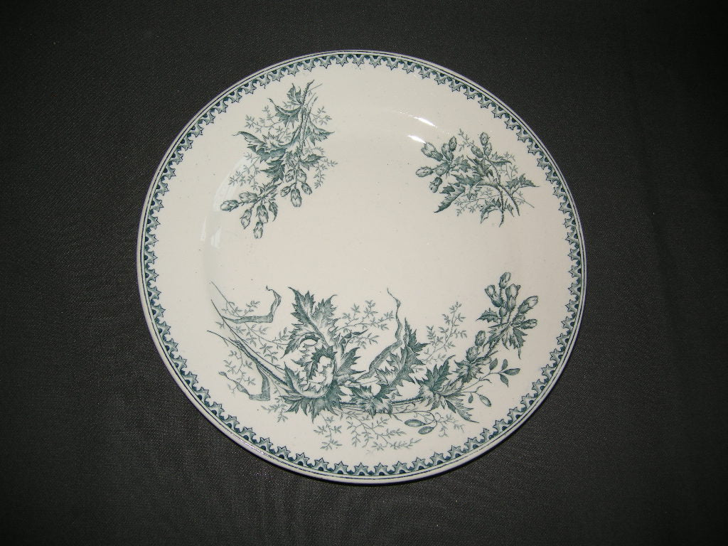 Societe Ceramique Chardon petrol dinerbord