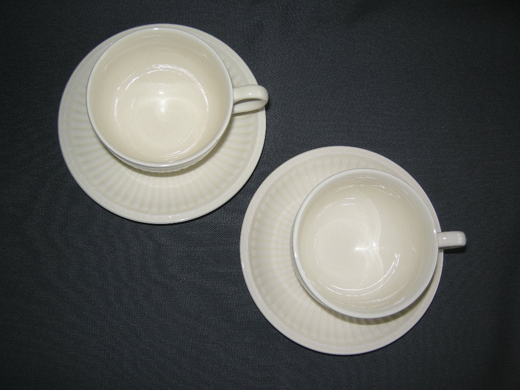 Wedgwood Edme plain kop & schotels O9 cm.
