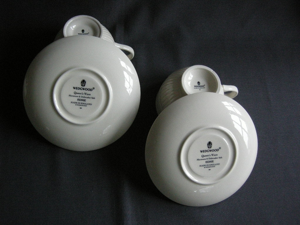 Wedgwood Edme plain kop & schotels O9 cm.