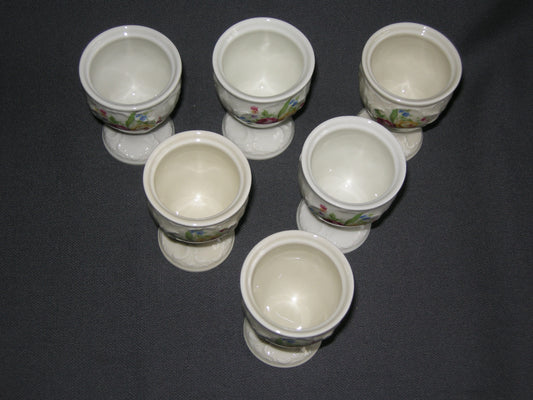 Rosenthal Sanssouci roomwit met bloemetjes eierdopjes