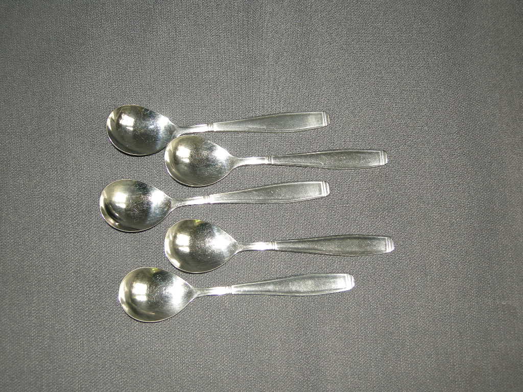 Gero Zilmeta model 562 Carré eierlepeltjes / theelepeltjes 11 cm.
