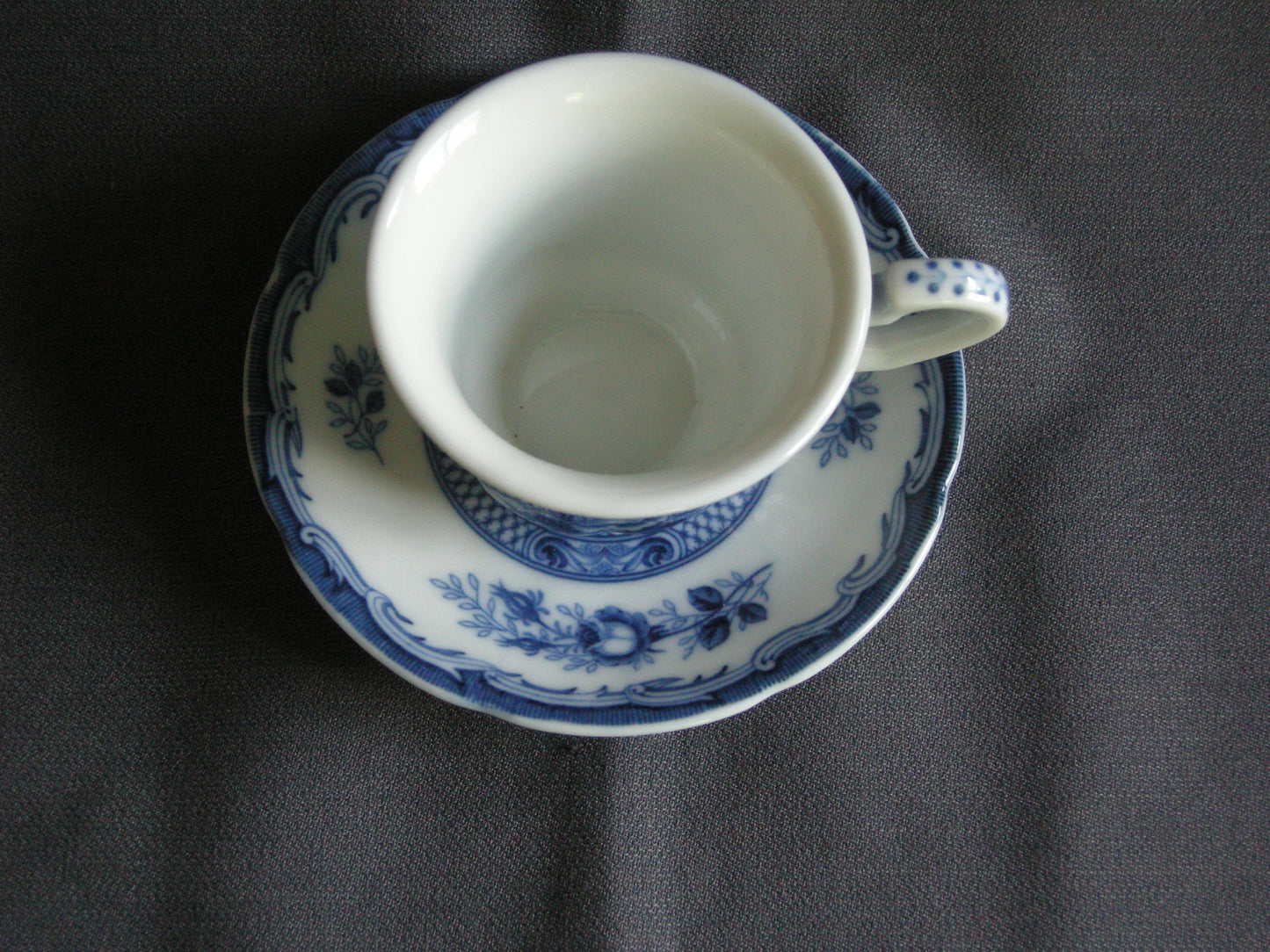 Blue Rose espressokop & schotel