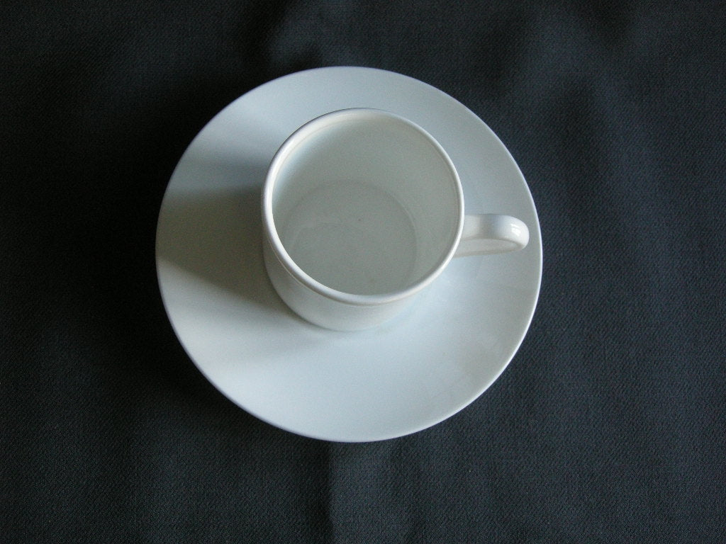 Wedgwood White China espressokop & schotel