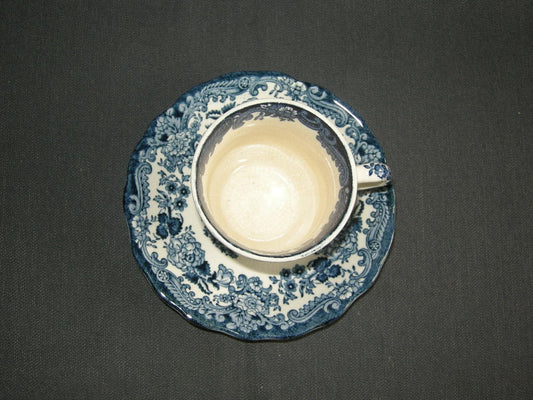 Palissy Avon Scenes espressokop & schotel met craquelé