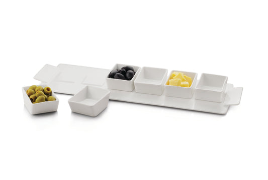 YONG Fest serveerset 7-delig  42,5 x 14 x  H 1 cm