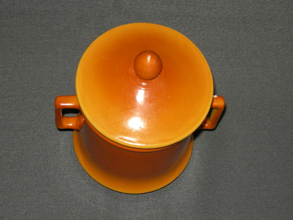 Petrus Regout parafeu oranje 001. filter + deksel