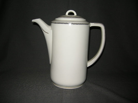 Epiag wit met zwart decorrandje koffiepot