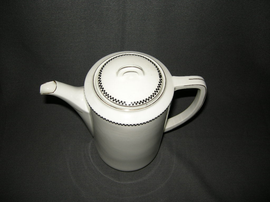 Epiag wit met zwart decorrandje koffiepot
