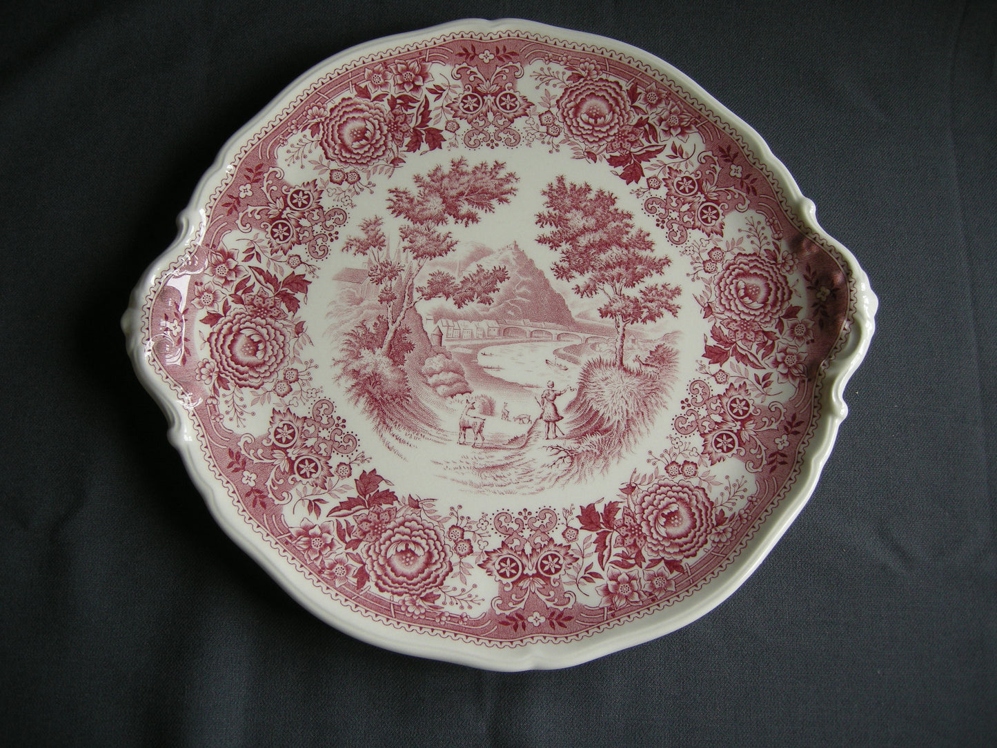 Villeroy & Boch Burgenland rood gebaksschaal