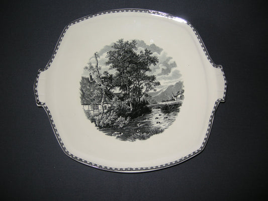 Societe Ceramique Landschap gebaksschaal vierkant