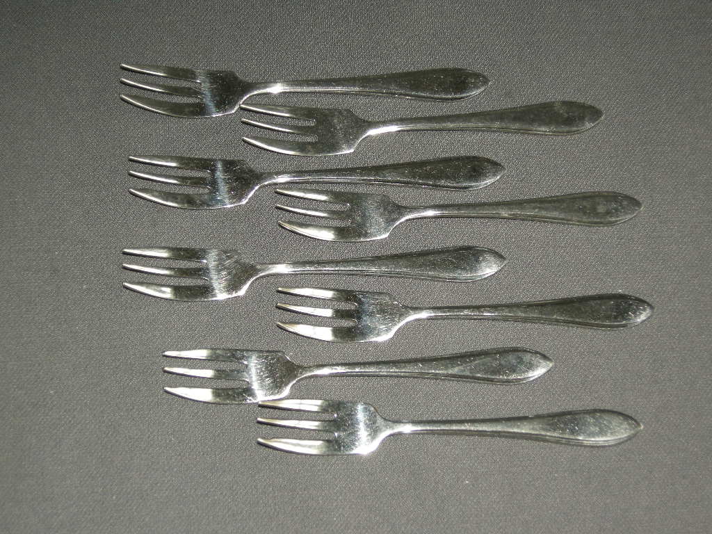 Gero Zilmeta model 718 puntfilet gebaksvorkjes 12 cm.
