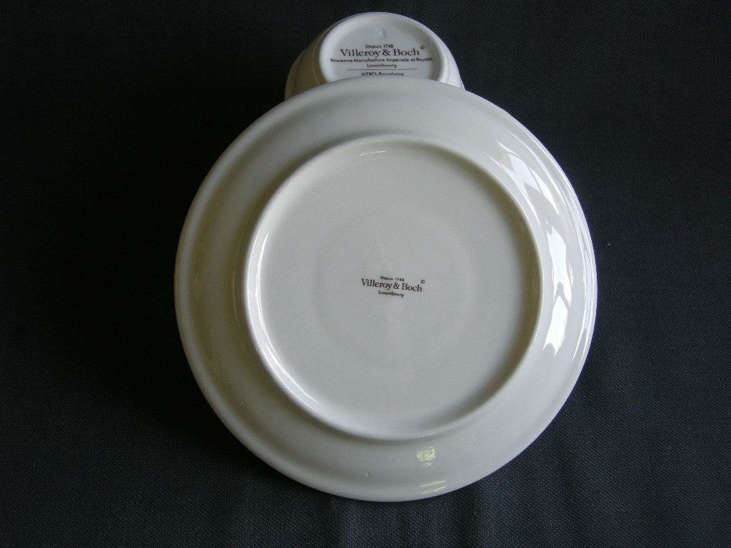 Villeroy & Boch Cortina 2000 wit met groen / goud randje kop & schotel