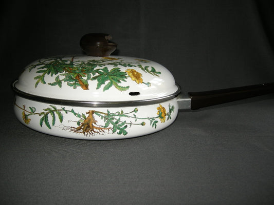 Villeroy & Boch Botanica pan; hapjespan / braadpan O25,5 cm. knop deksel beschadigd