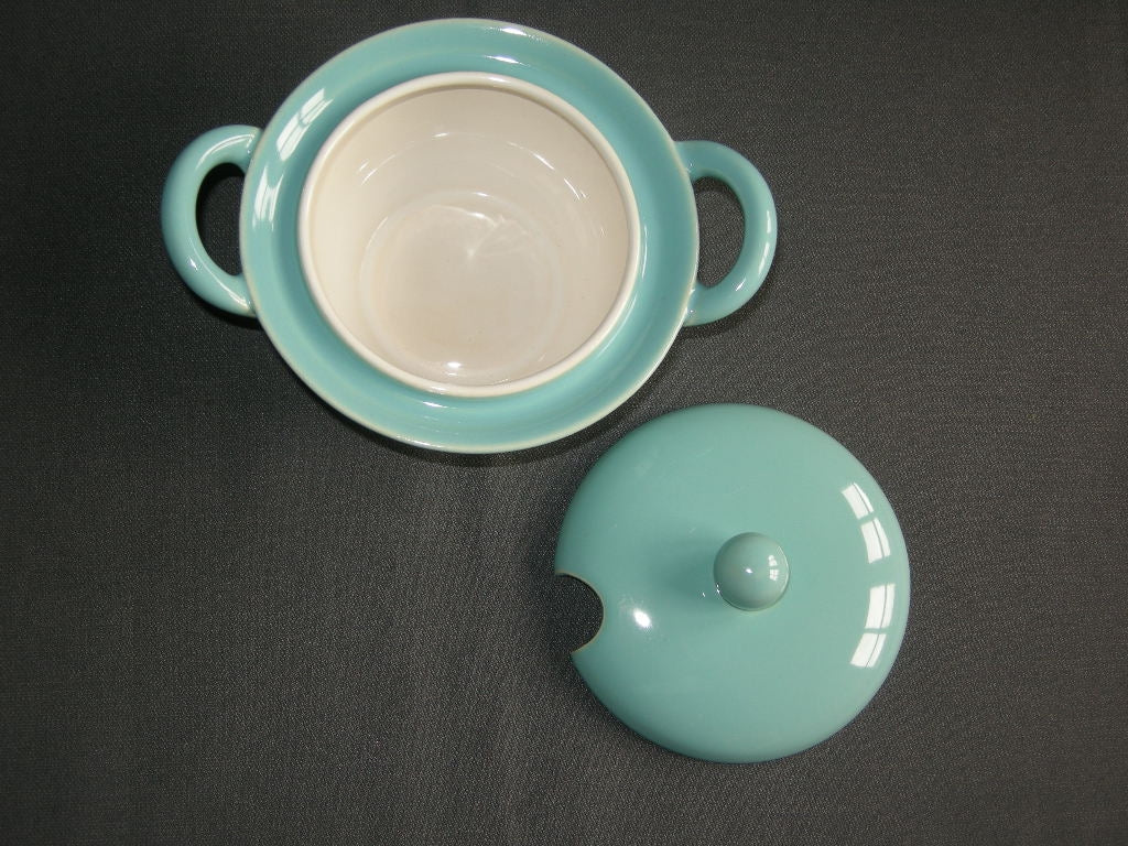 Huizen pastel aqua jampotje