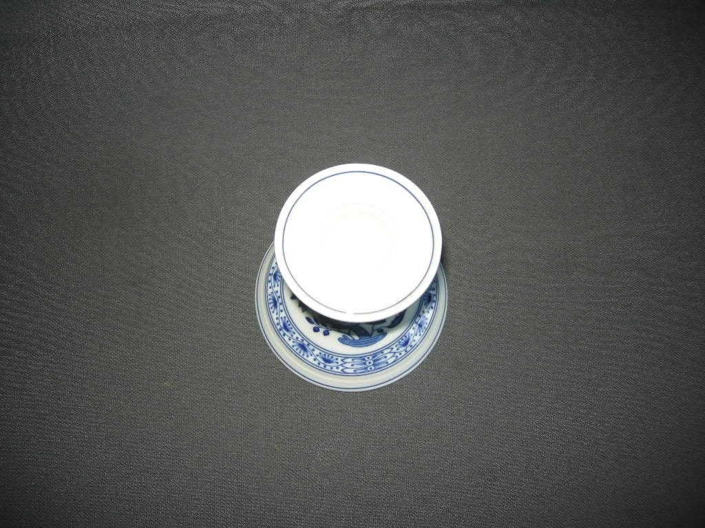 Hütschenreuther Blau Zwiebelmuster kandelaar