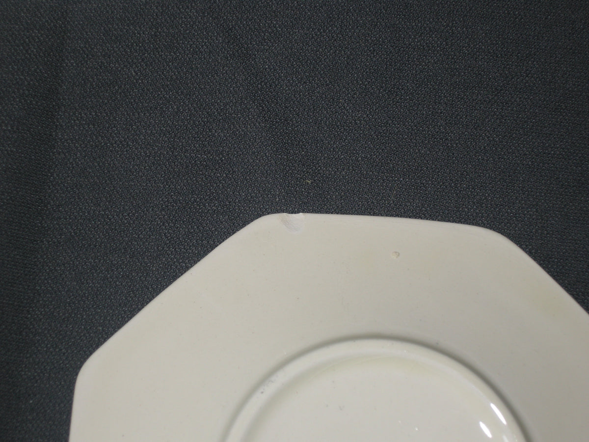 Societe Ceramique Landschap koffiekop & schotel met beschadiging schotel