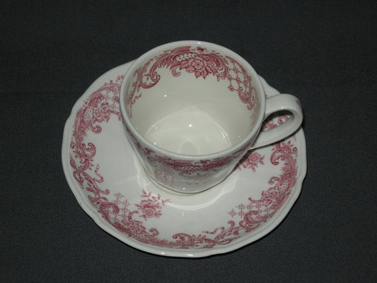Villeroy & Boch Valeria rood koffiekop & schotel