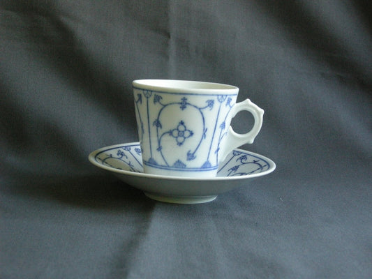 Jäger Blau Saks koffiekop & schotel O8 platte schotel