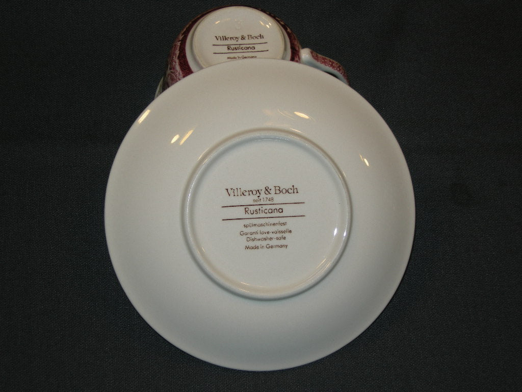 Villeroy & Boch Rusticana rood kop & schotel koffie
