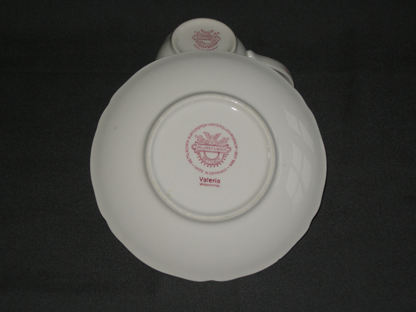Villeroy & Boch Valeria rood koffiekop & schotel