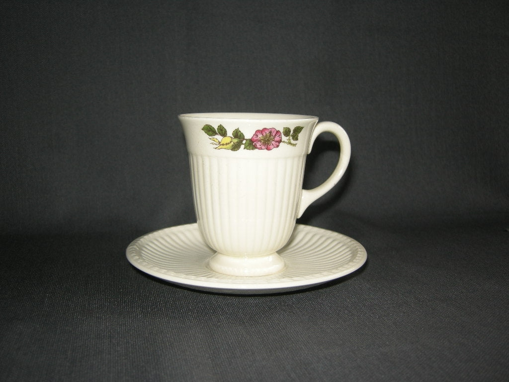 Wedgwood Briar Rose koffiekop en schotel