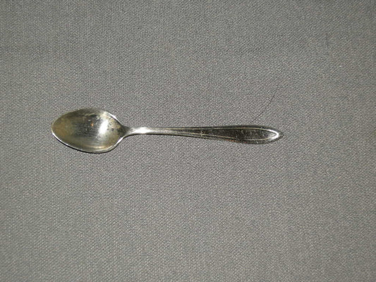 Keltum verzilverd P2 Enkel puntfilet koffielepeltje 11,5 cm.