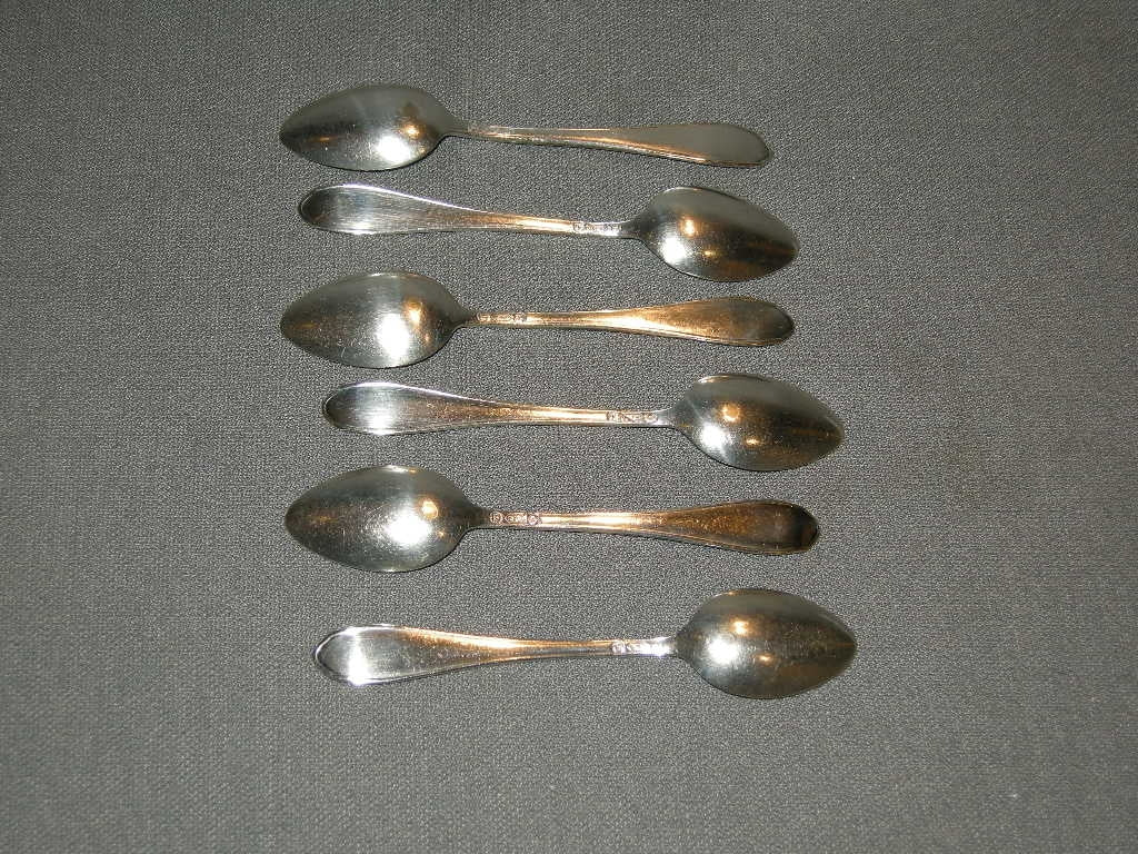 Gero verzilverd model 456 koffielepeltjes