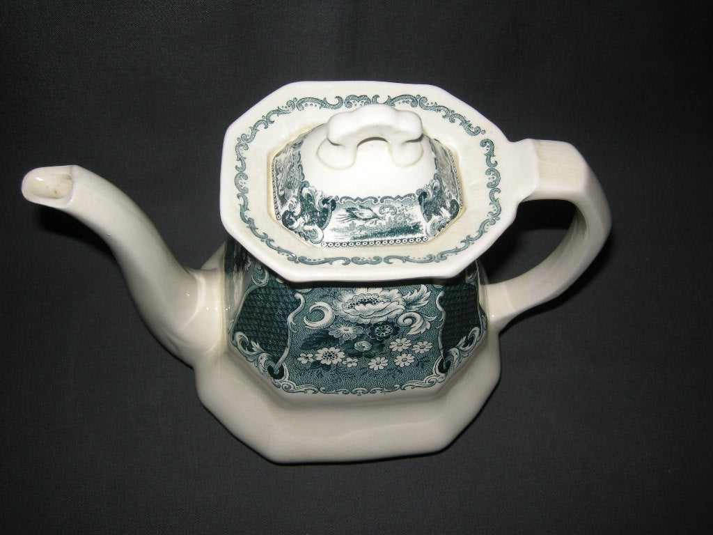 Societe Ceramique Victoria petrol koffiepot