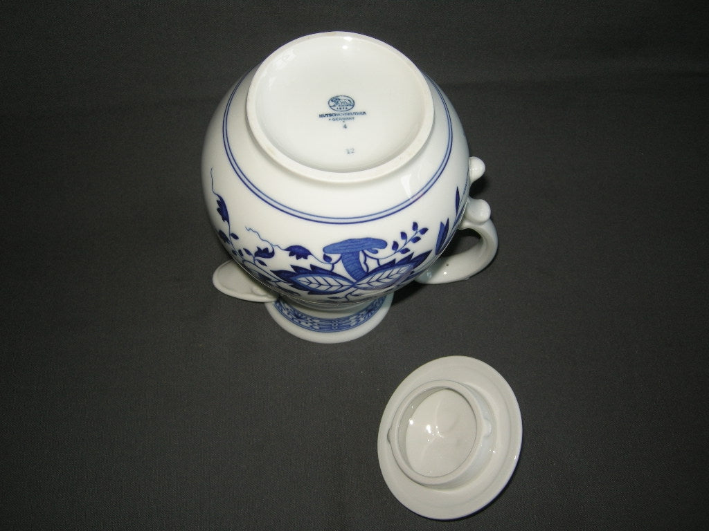Hütschenreuther Blau Zwiebelmuster koffiepot groot