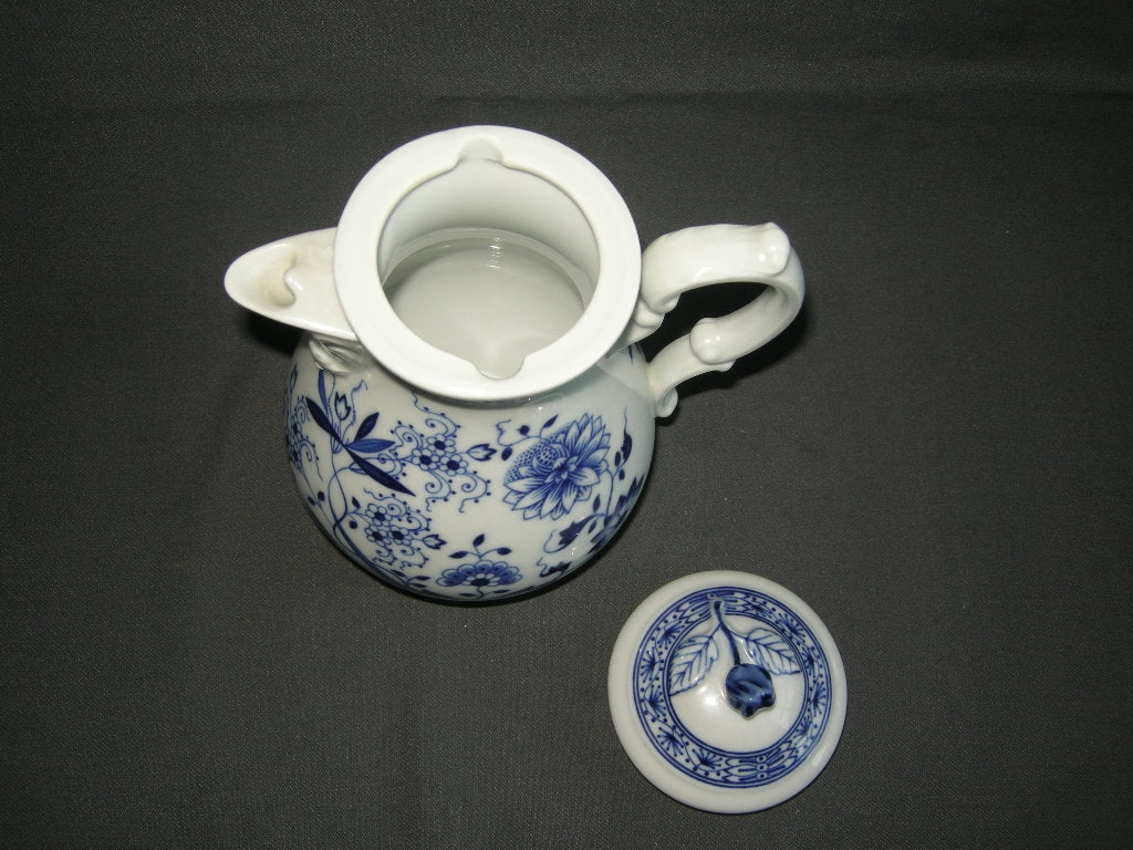 Hütschenreuther Blau Zwiebelmuster koffiepot klein
