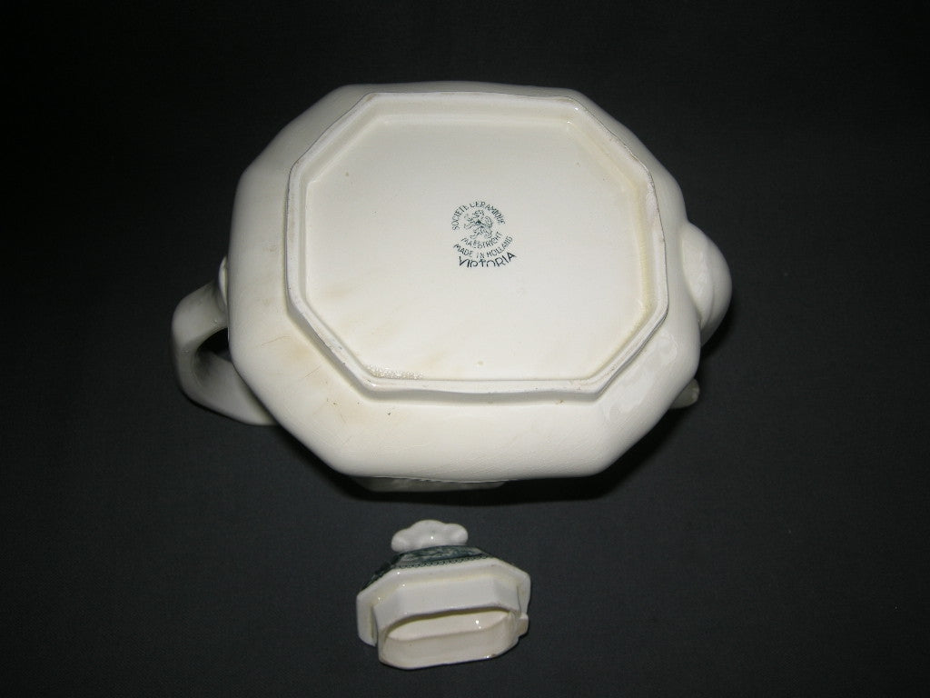 Societe Ceramique Victoria petrol koffiepot