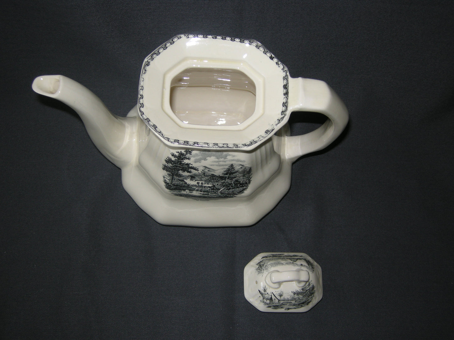 Societe Ceramique Landschap koffiepot