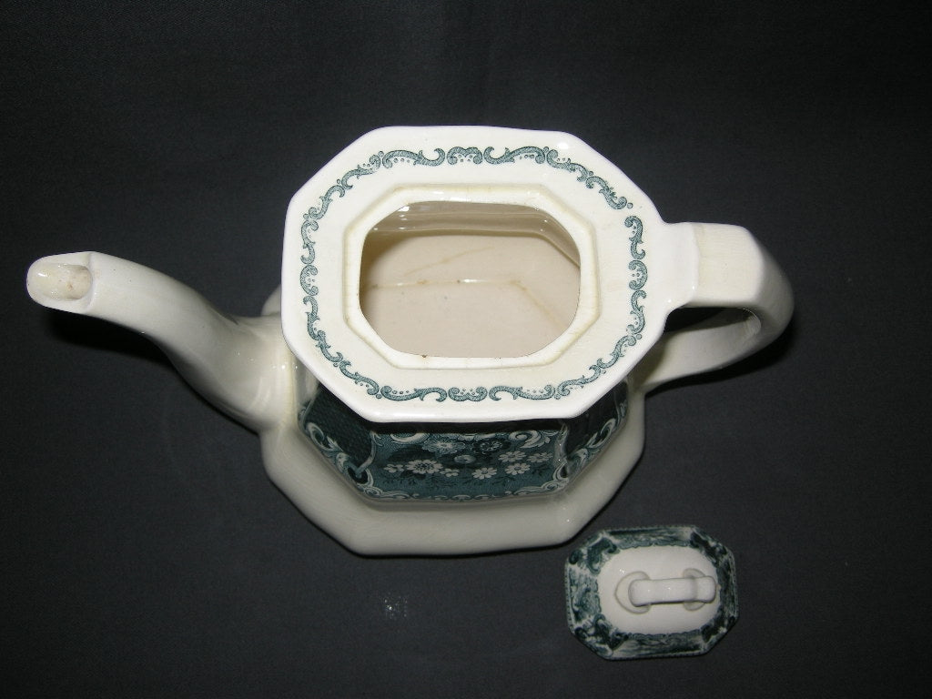 Societe Ceramique Victoria petrol koffiepot