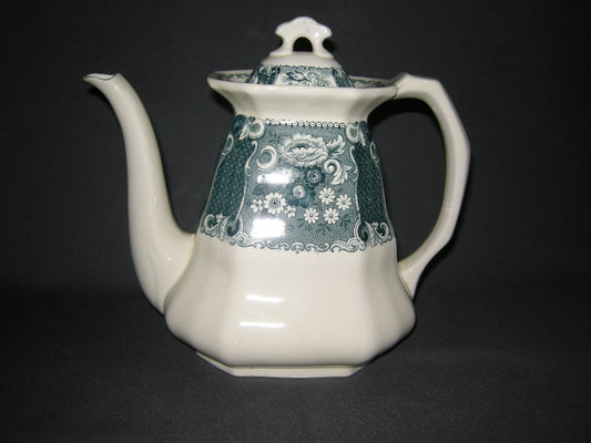 Societe Ceramique Victoria petrol koffiepot