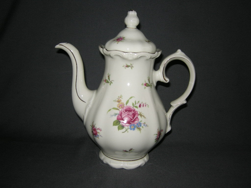 Bavaria roomwit - bloemdecor koffiepot