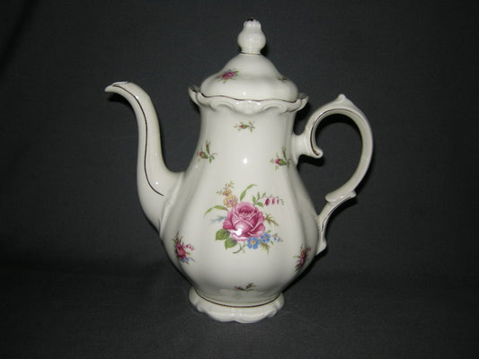 Bavaria roomwit - bloemdecor koffiepot