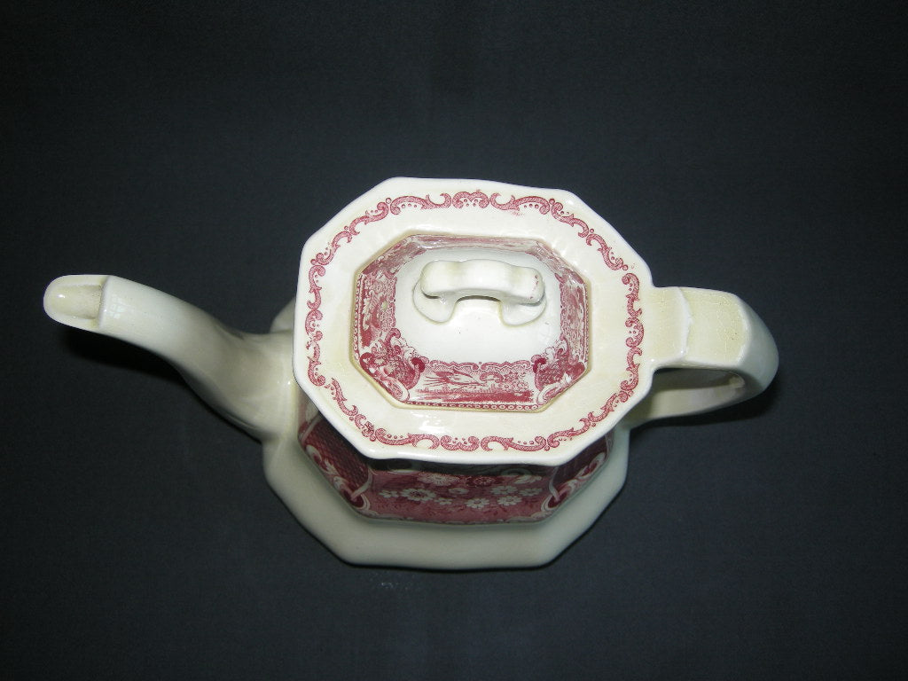 Societe Ceramique Victoria rood koffiepot