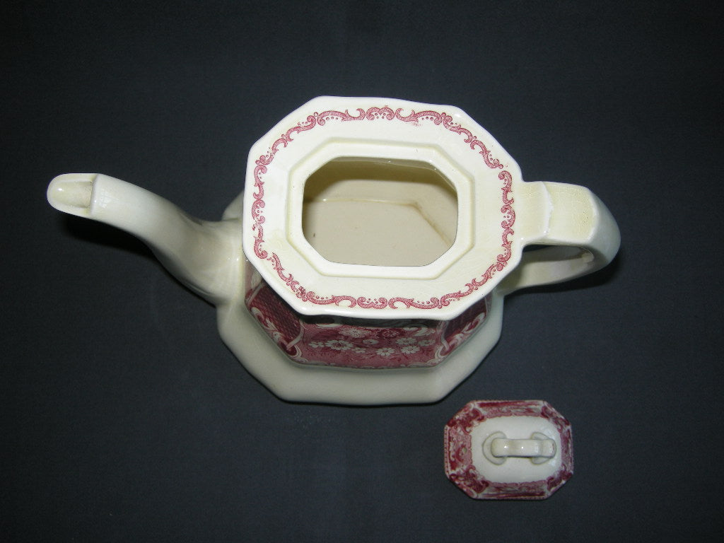 Societe Ceramique Victoria rood koffiepot