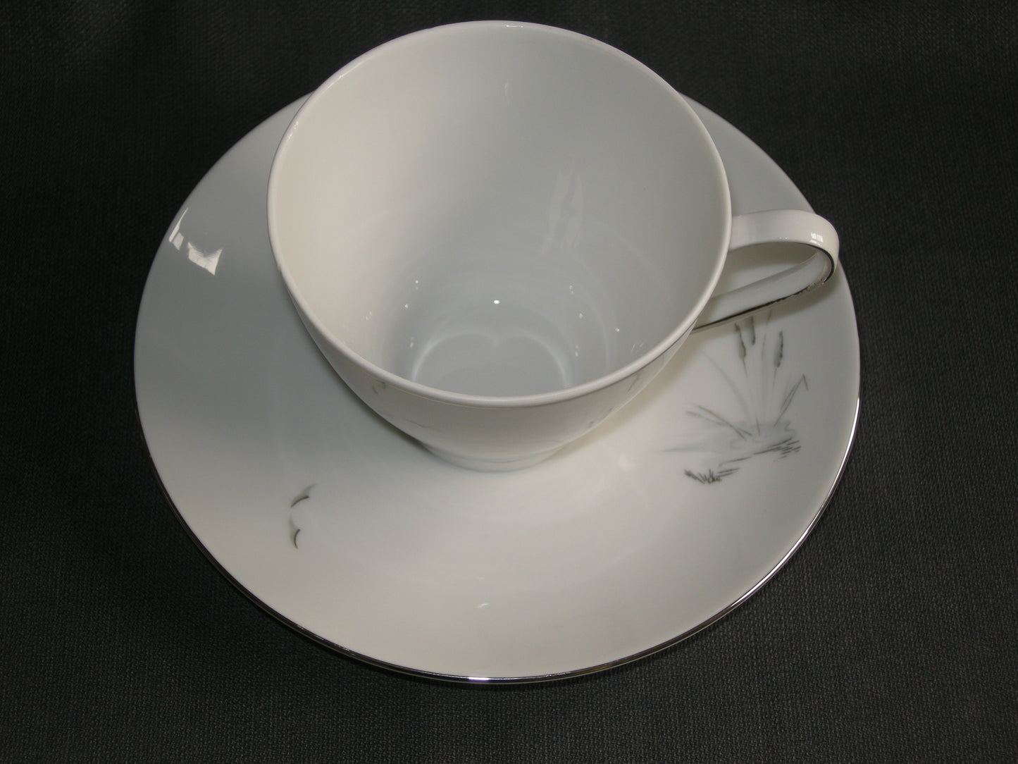 Winterling Marktleuthen spierwit - grijs decor kop & schotel
