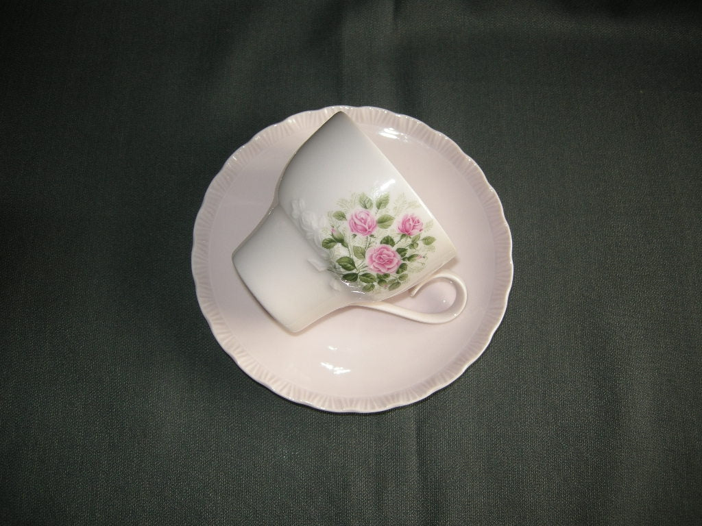 Hütschenreuther Porcelaine Rose decor kleine rozen kop & schotels
