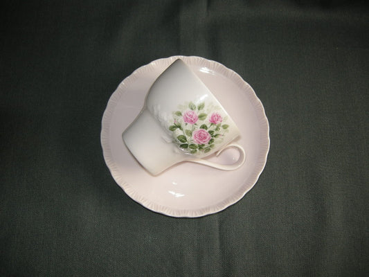 Hütschenreuther Porcelaine Rose decor kleine rozen kop & schotels