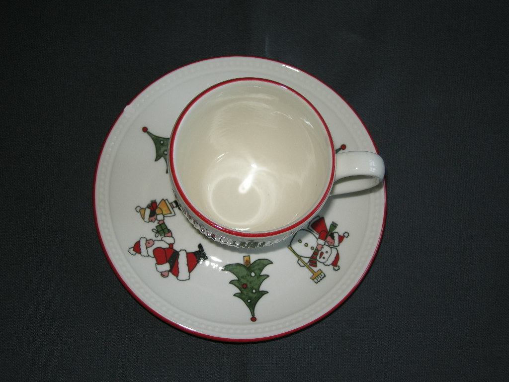Wedgwood Windsor Christmas kop & schotel met beschadiging