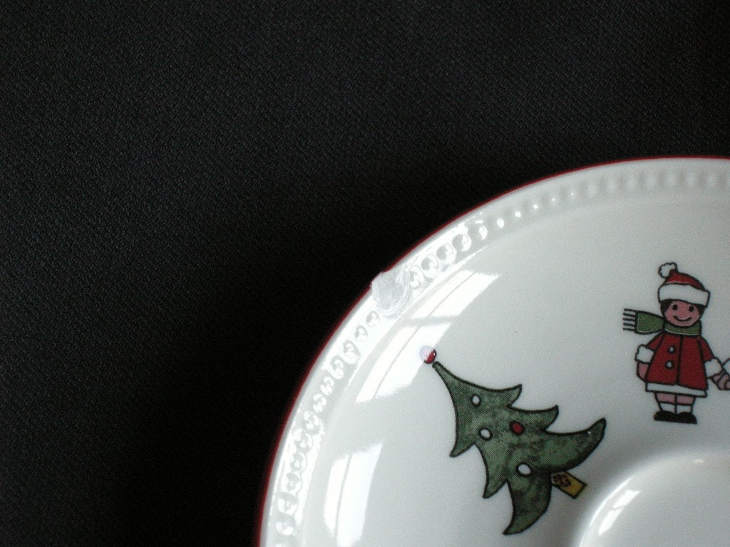 Wedgwood Windsor Christmas kop & schotel met beschadiging