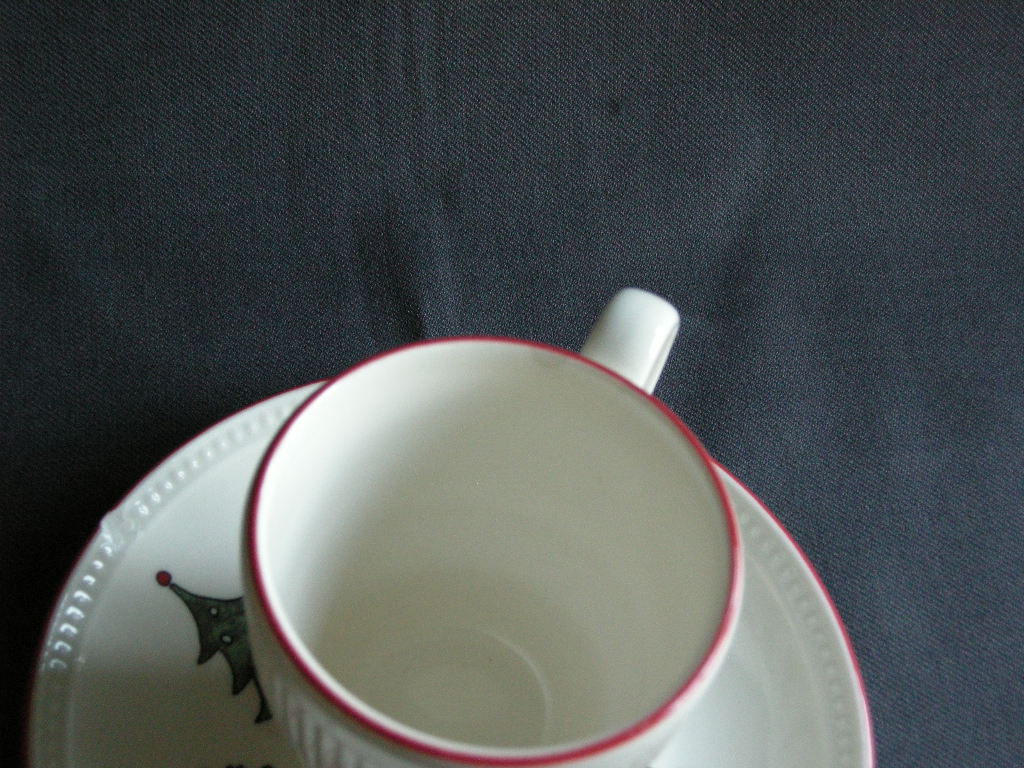 Wedgwood Windsor Christmas kop & schotel met beschadiging