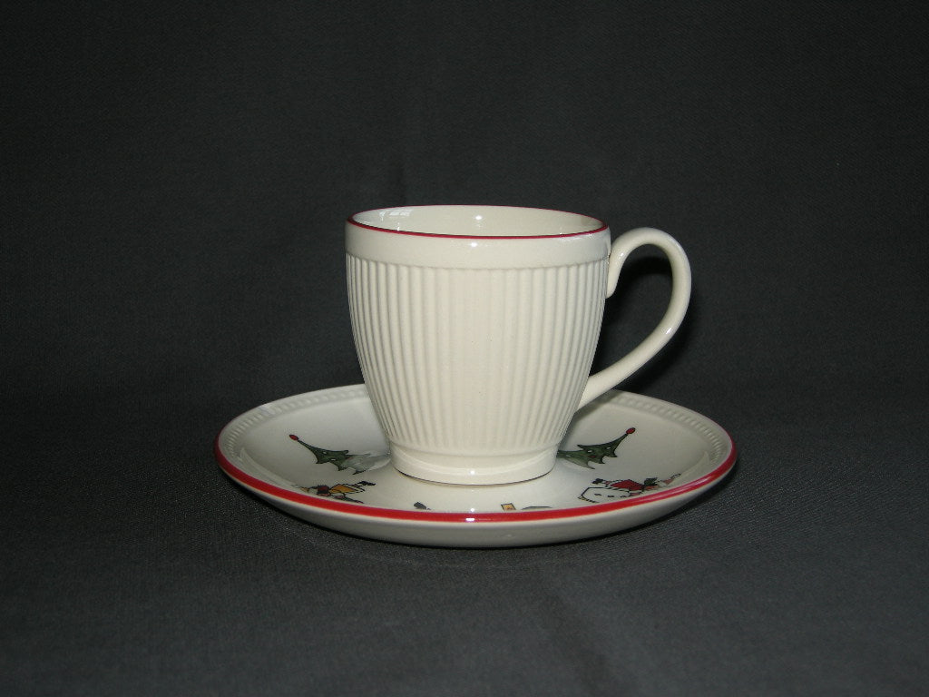 Wedgwood Windsor Christmas kop & schotel met beschadiging