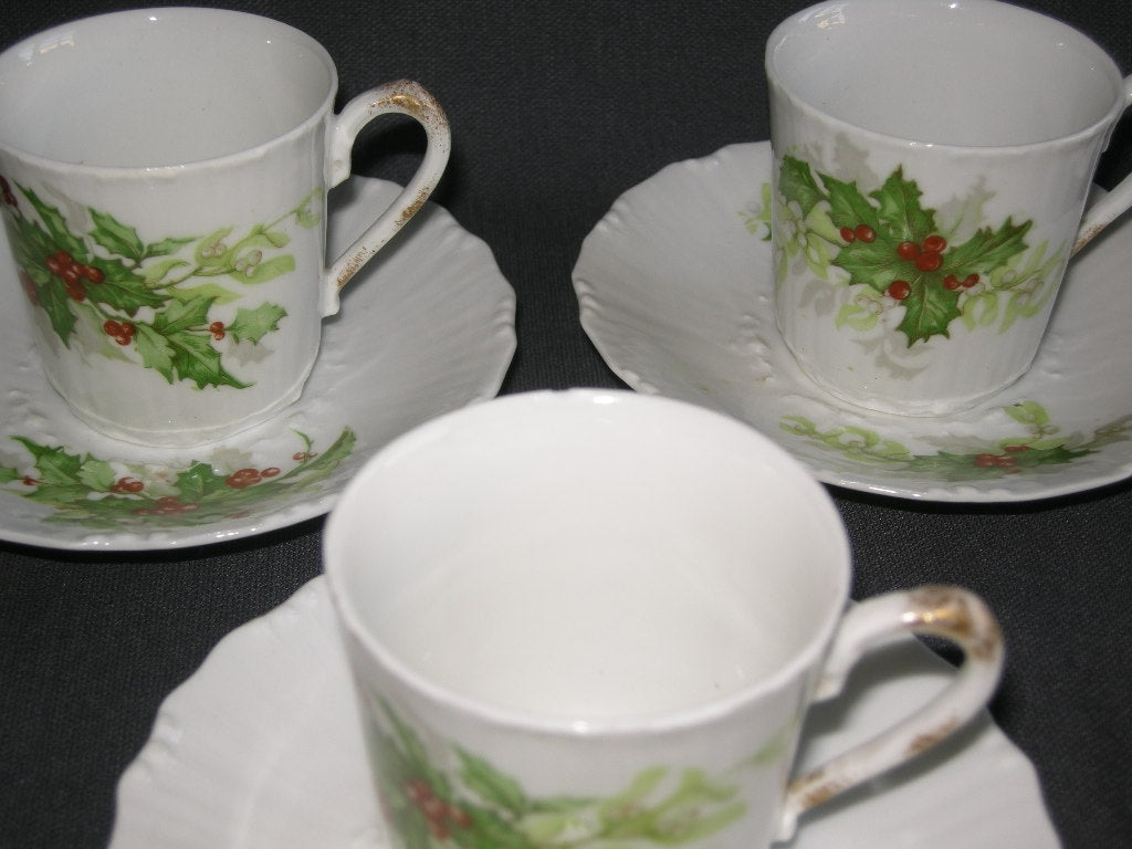 Limoges Kerst kop & schotels