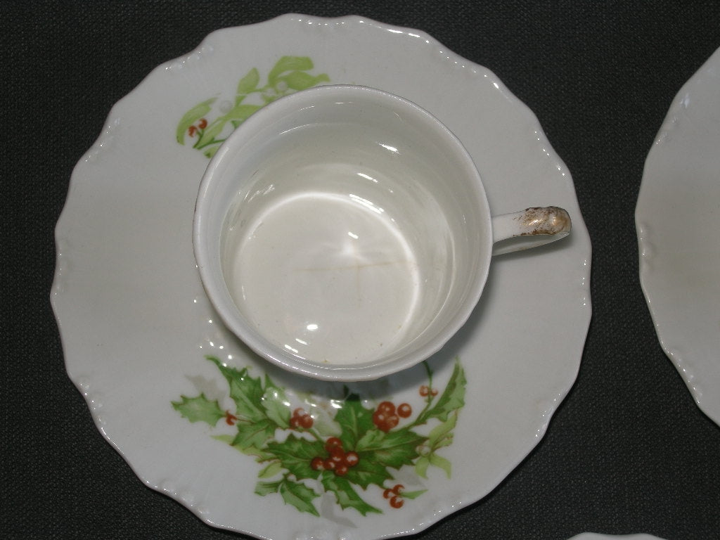 Limoges Kerst kop & schotels