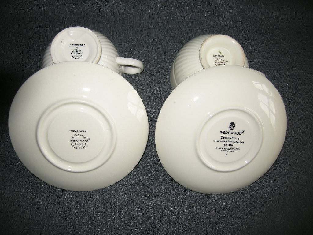 Wedgwood Briar Rose kop en schotels O9 cm. met minimale mankementjes